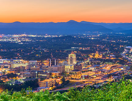 Roanoke, VA skyline